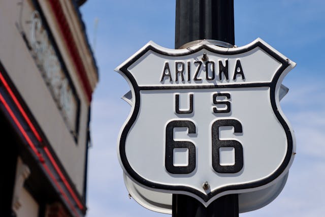 World Famous Route 66 signage in Arizona