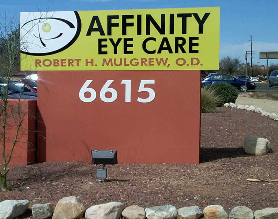 Affinity Eye Care Address Monument Sign by Addisigns Tucson