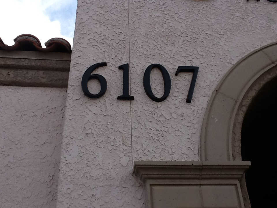 Building Address Numbers 6107 by Addisigns Tucson