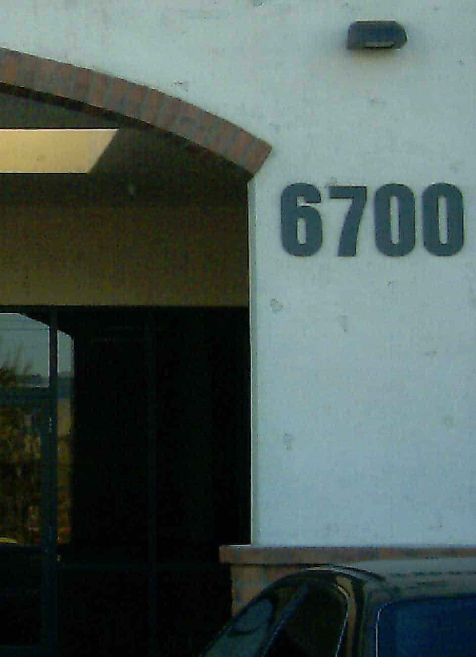 Building Address Numbers 6700 by Addisigns Tucson