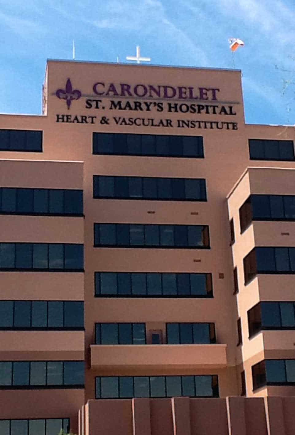 Carondelet St Marys Hospital Rooftop Sign by Addisigns Tucson
