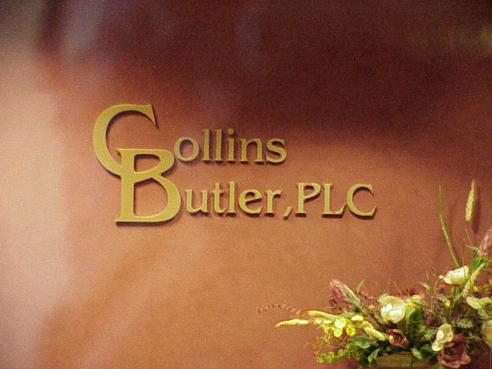 Collins Butler Plc Brass Lobby Letters by Addisigns Tucson