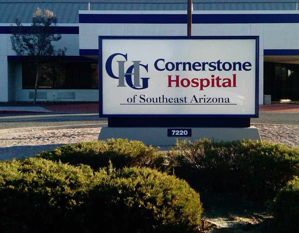 Cornerstone Hospital Monument Sign Wide by Addisigns Tucson
