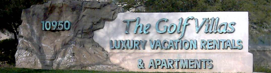 Golf Villas Luxury Apartments Stone Monument Sign by Addisigns Tucson