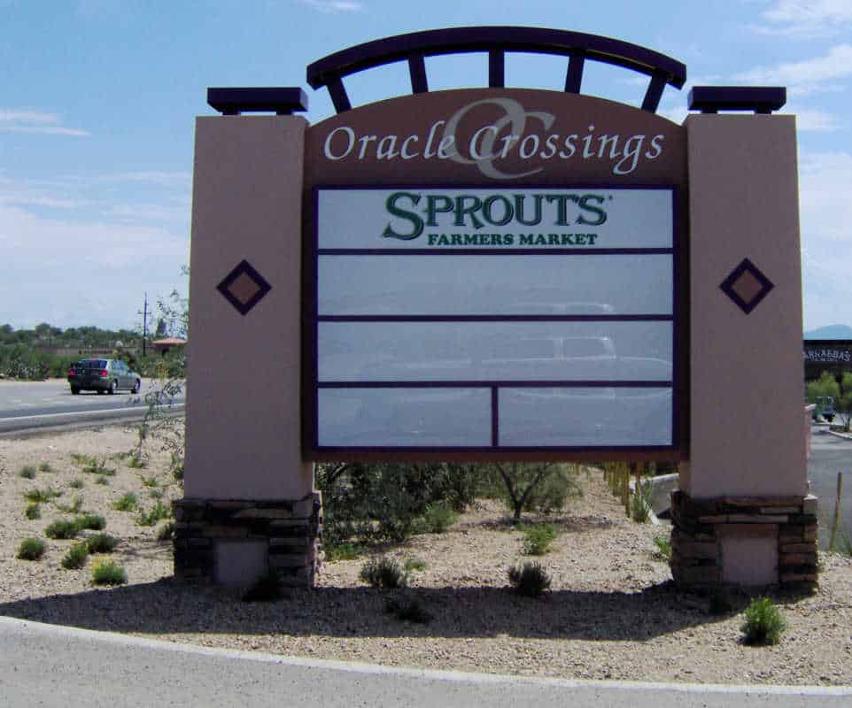 Oracle Crossings Shopping Center Monument Sign by Addisigns Tucson