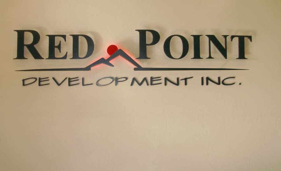 Red Point Development Metal Lobby Letters by Addisigns Tucson