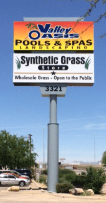 Vail Pools and Spas Pole Sign by Addisigns Tucson