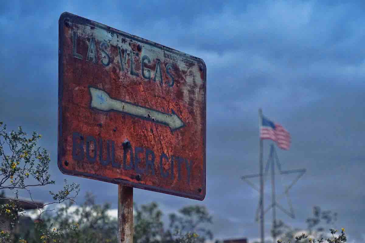 Weathered Roadside Sign