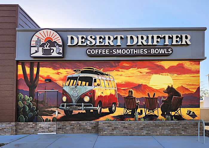 Desert Drifters Coffee Smoothie and Bowls Shop - Business Sign
