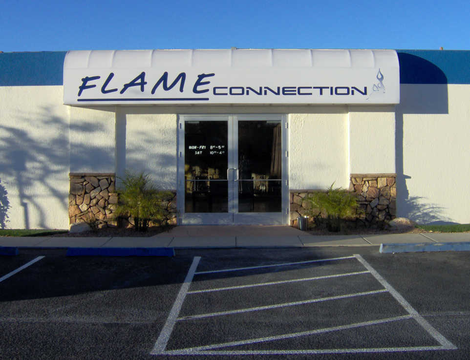 Awning Building Sign for Flame Connection