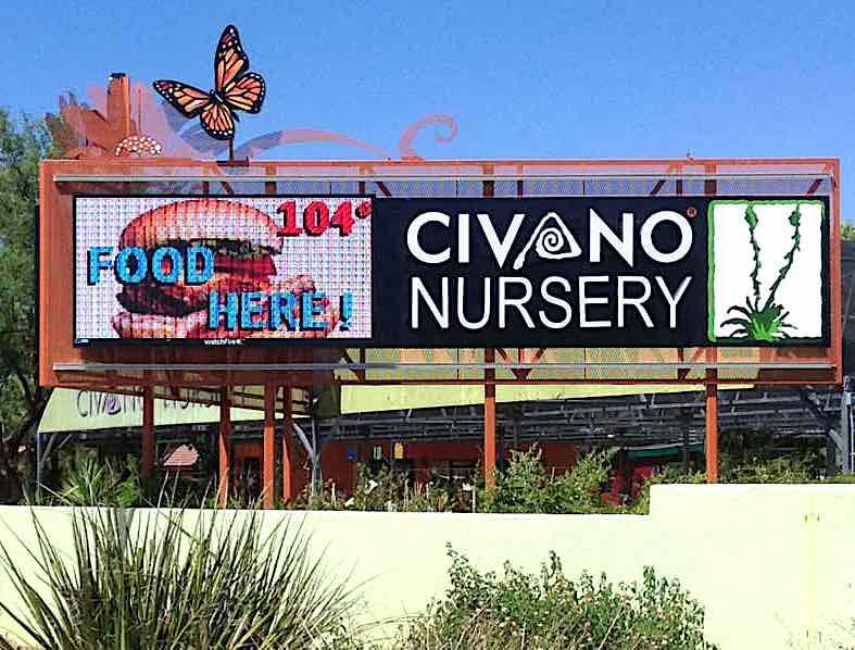 Civano Nursery Road Sign - Digital Marquee Sign Message Center Addisigns